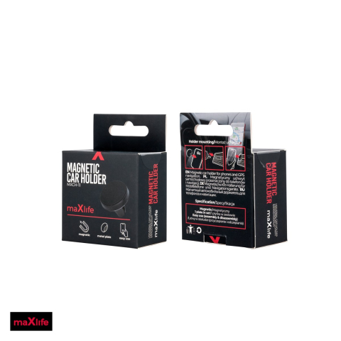 Suport auto Maxlife MXCH-11, prindere in grila de ventilatie, magnetic, negru [3]