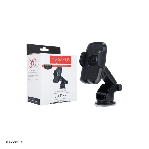 Suport auto Maxximus Vader, pe parbriz, negru [4]