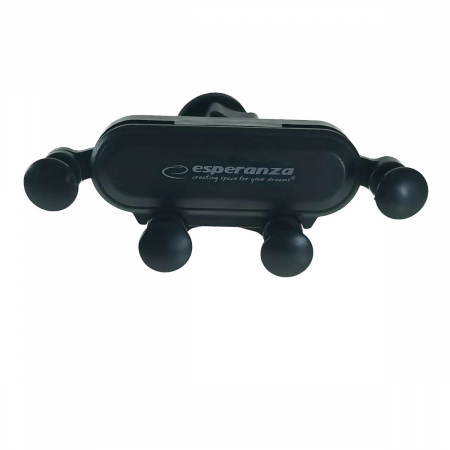 Suport auto pentru smartphone, cu brate ajustabile, Esperanza Force 95881, cu prindere la grila de ventilatie, negru [1]