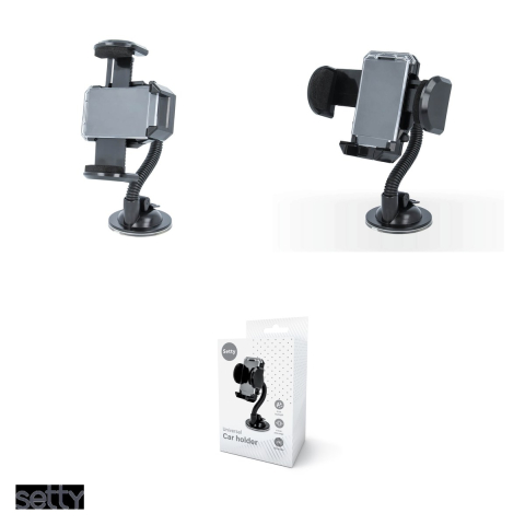 Suport auto Setty Flex, pe parbriz, negru [3]