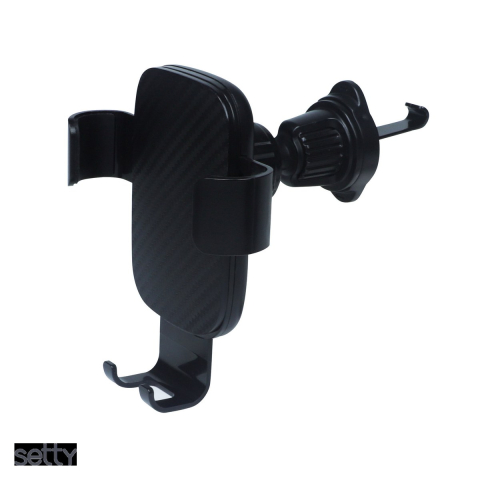 Accesorii IT - Suport auto Setty G3, prindere in grila de ventilatie, gravitational, negru