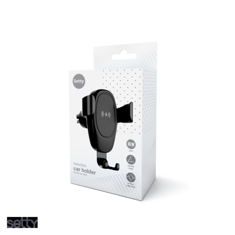 Suport auto Setty IUS-01, prindere in grila de ventilatie, negru [3]
