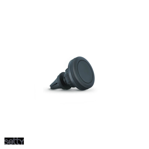 Accesorii IT - Suport auto Setty, prindere in grila de ventilatie, magnetic, negru