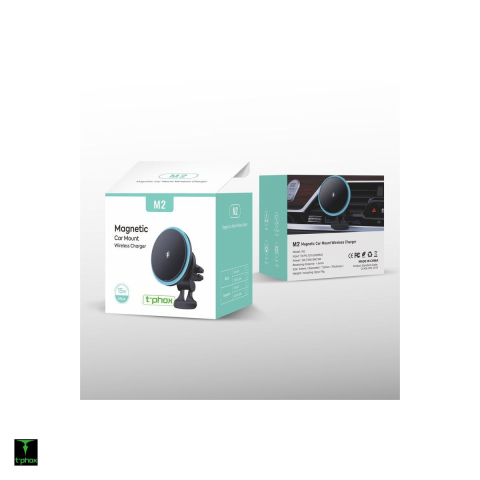 Suport auto T-Phox iMAG, cu clema, magnetic, transparent [4]