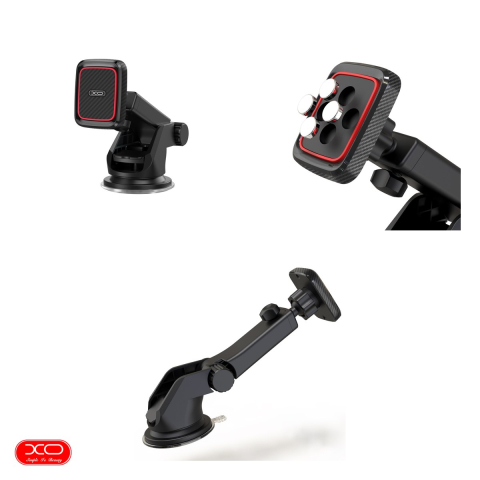 Suport auto XO C83, cu ventuza, magnetic, negru [3]