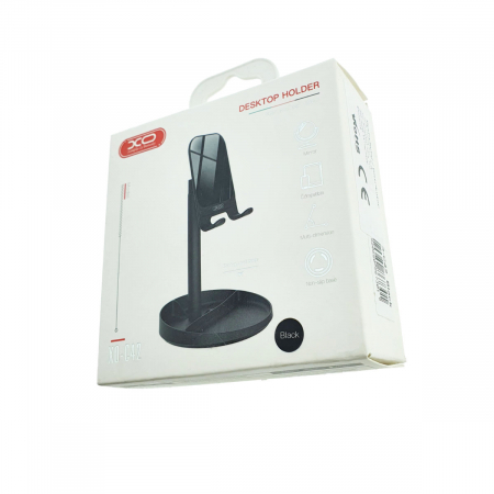 Suport de birou universal, XO-C42 86730 Desktop Holder, din metal, cu oglinda, negru [5]