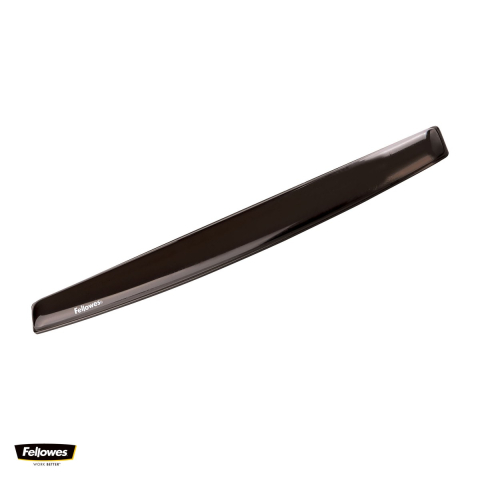 Birou & Ergonomie - Suport de incheietura pentru tastatura Fellowes Crystal Gel, 1.59 x 5.87 x 47.15 cm, negru