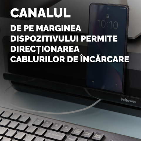 Suport de monitor ergonomic, Fellowes Breyta, 3 inaltimi reglabile, portabil, pentru monitoare pana la 15 kg, negru [5]