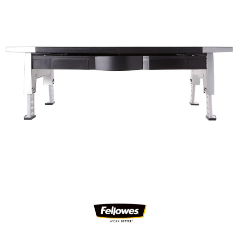 Suport de monitor reglabil, Fellowes, pentru monitoare CRT si LCD pana la 36 kg, 5 inaltimi, tava accesorii, depozitare laptop sub suport [4]