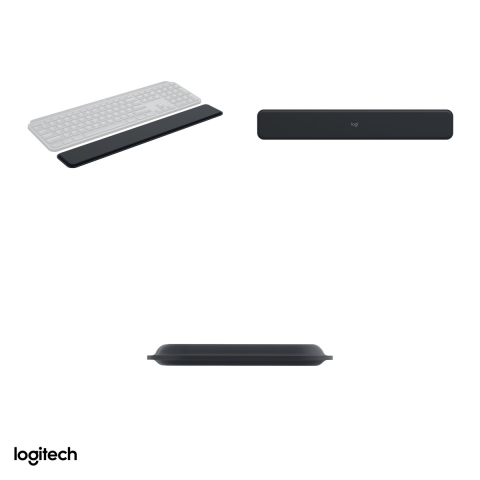 Suport de palme pentru tastatura Logitech MX Palm Rest, memory foam, antiderapant, pentru MX Keys si Craft, grafit, 956-000001 [3]