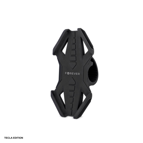 Ciclism - Suport de telefon universal pentru bicicleta, pentru telefoane de 4-6 inch, montaj pe ghidon, Forever BH-120, negru