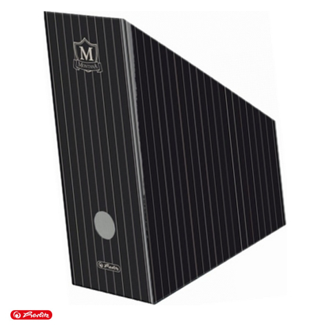 Organizare si arhivare - Suport documente Herlitz Montana, din carton, 300x115x250 mm, negru