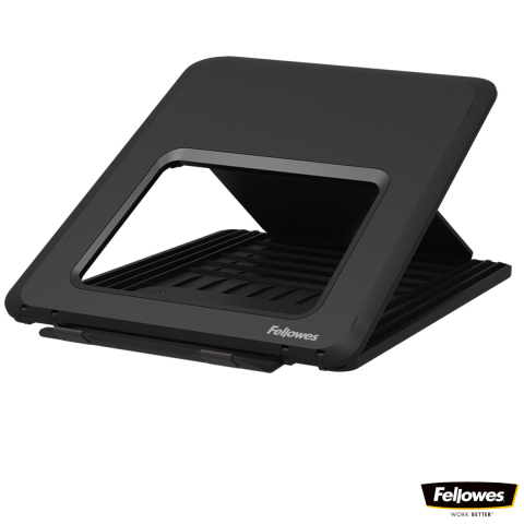 Suporturi ergonomice pentru laptop - Suport ergonomic pentru laptop, Fellowes Breyta, pliabil, 12 pozitii de inaltime, suporta laptop pana la 14 inch (4 kg), pentru birou si mobil