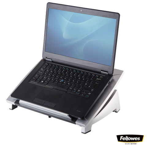 Suport ergonomic pentru laptop, Fellowes Office Suites, reglabil pe inaltime si inclinare, suporta laptop pana la 17 inch (5 kg), pentru birou si acasa [1]