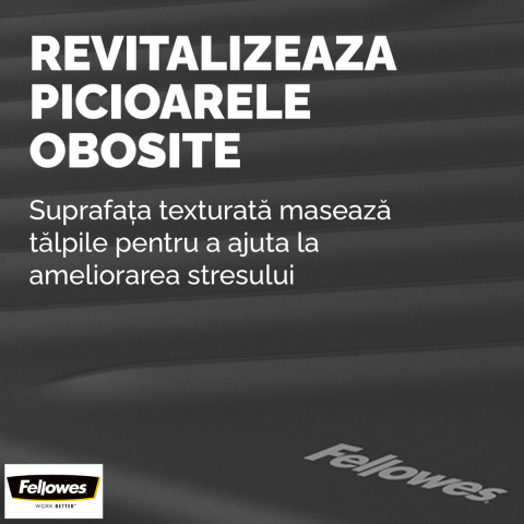 Suport ergonomic pentru picioare, Fellowes Breyta, 3 inaltimi reglabile, balansare optionala, portabil, pentru munca hibrida si home office, negru [3]