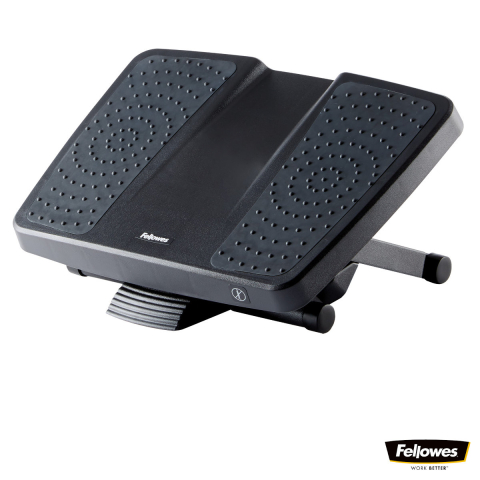 Suporturi ergonomice pentru picioare - Suport ergonomic pentru picioare, Fellowes Pro Series Ultimate, 3 inaltimi reglabile, inclinare pana la 30 grade, balansare, bile masaj, pentru birou profesional