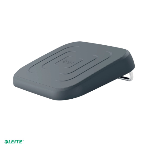 Birou & Ergonomie - Suport ergonomic pentru picioare Leitz Ergo, reglabil pe 3 inaltimi 125-150 mm, suprafata 34x42 cm, gri carbune
