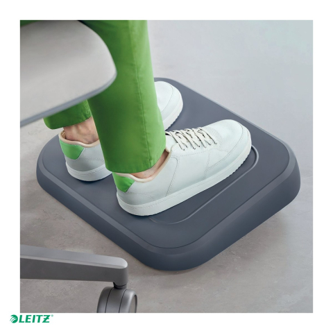 Suport ergonomic pentru picioare Leitz Ergo, reglabil pe 3 inaltimi 125-150 mm, suprafata 34x42 cm, gri carbune [4]