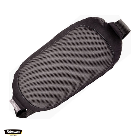 Birou & Ergonomie - Suport ergonomic pentru spate Fellowes I-Spire, cu perna din spuma si plasa, curea reglabila, negru