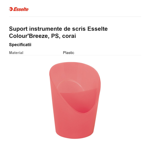 Suport instrumente de scris Esselte Colour'Breeze, PS, corai [2]
