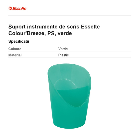 Suport instrumente de scris Esselte Colour'Breeze, PS, verde [2]