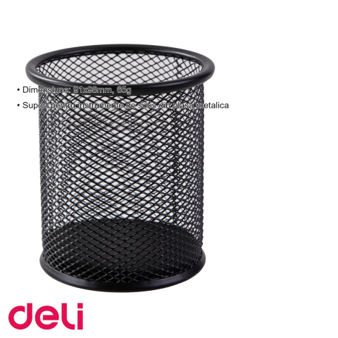 Suport instrumente scris Deli, plasa metalica mesh, organizator birou compact [2]