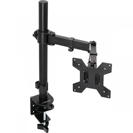 Accesorii monitoare - Suport monitor cu brat mobil, 10''- 27'', inaltime maxima 410mm, rotatie 360° si inclinatie 90°, VESA 75x75 - 100x100, max. 8 kg, negru