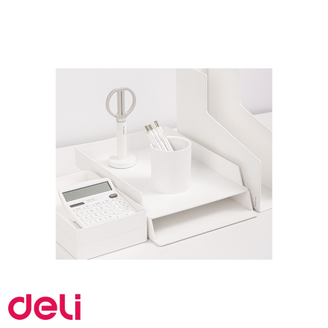 Suport organizator instrumente de scris Deli NuSign, plastic ABS, alb, pentru birou si scoala [4]
