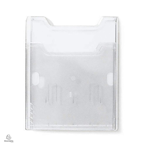 Suport pentru brosuri Exacompta A4, format portret, din plastic, montare pe perete, extensibil modular, 1 compartiment, 38x239x300 mm, transparent [3]