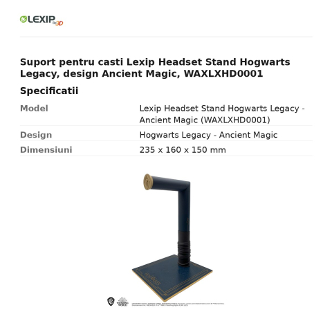 Suport pentru casti Lexip Headset Stand Hogwarts Legacy, design Ancient Magic, WAXLXHD0001 [2]