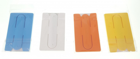 Accesorii smartphone - Suport Silicon 2în1 pentru Smartphone - Autoadeziv + Port Card - Design Subtire & Versatil