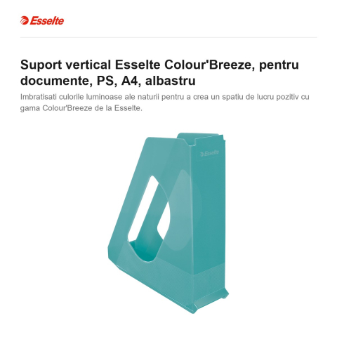 Suport vertical Esselte Colour'Breeze, pentru documente, PS, A4, albastru [1]