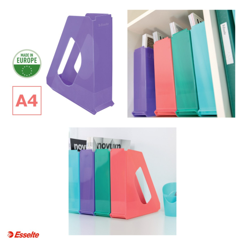 Suport vertical Esselte Colour'Breeze, pentru documente, PS, A4, lavanda [3]