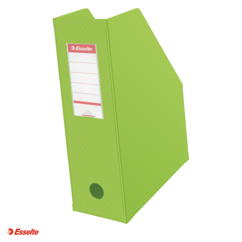 Suporturi documente - Suport vertical Esselte, PVC, capacitate 100 mm, verde VIVIDA