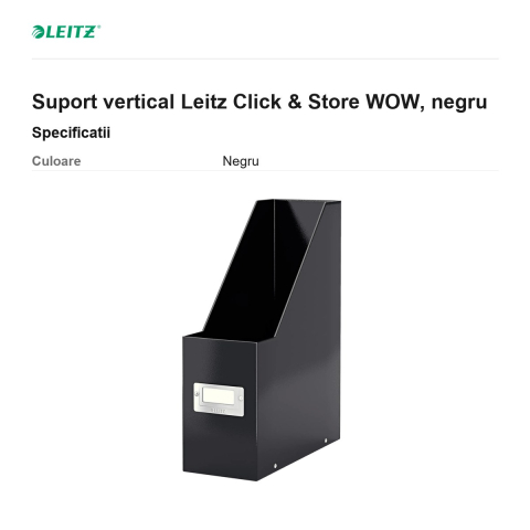Suport vertical Leitz Click & Store WOW, negru [2]