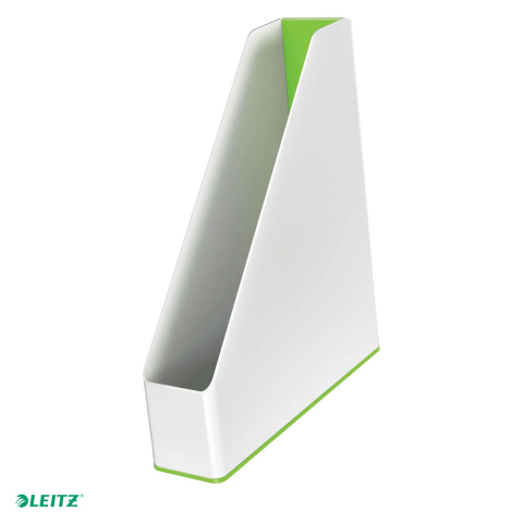 Organizare si arhivare - Suport vertical Leitz WOW, pentru documente, PS, A4, culori duale, verde
