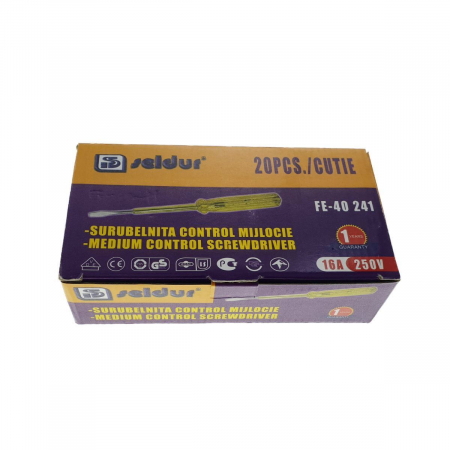 Surubelnita FE-40241,pentru electricieni, pentru control tensiune 220-250 V [3]