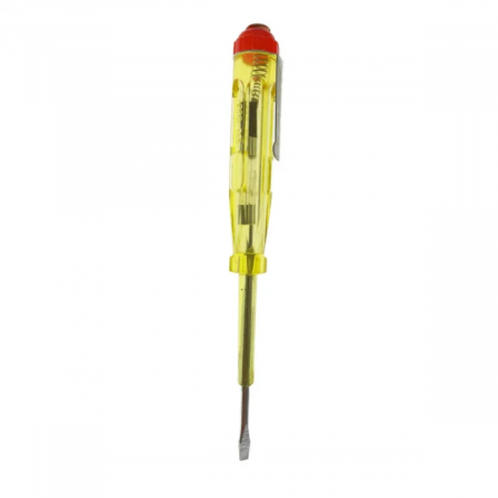 Surubelnita tip creion, pentru control tensiune, 16A, 250V, lungime 135 mm, varf drept 3 mm, galben [3]