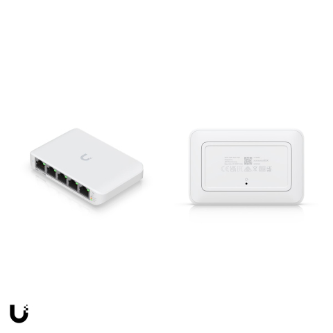 Switch administrabil compact Ubiquiti UniFi Switch Flex Mini, 5 porturi Gigabit, alimentare PoE sau USB-C, adaptor inclus, bucata, USW-FLEX-MINI [4]