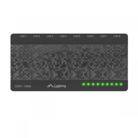 Switch Lanberg DSP1-1008 8 Porturi Negru [1]