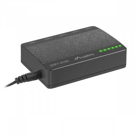 Switch Lanberg DSP1-0105 5 Porturi Negru [3]