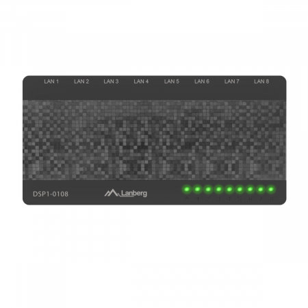 Switch Lanberg DSP1-0108 8 Porturi Negru [1]