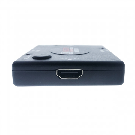Switch video cu 3 intrari HDMI si o iesire HDMI, Full HD 1080p, cu comutator, negru [2]