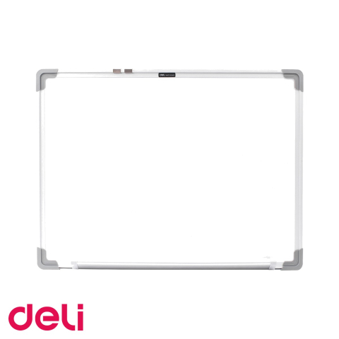 Prezentare si planificare - Tabla whiteboard magnetica Deli, 45x60 cm, suprafata scriere si afisare, pentru birou si sala de clasa