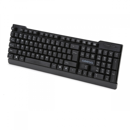 Tastatura cu cablu USB, Omega OK-35B, 104 taste cu profil inalt, US, neagra [1]
