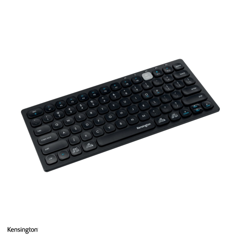 Birou & Ergonomie - Tastatura fara fir Kensington compacta, Bluetooth si 2.4 GHz, pana la 3 dispozitive, neagra