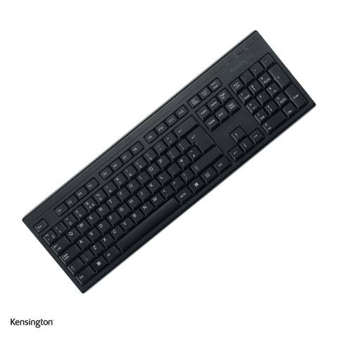 Birou & Ergonomie - Tastatura fara fir Kensington EQ KB150, 2.4 GHz, full-size cu tastatura numerica, neagra