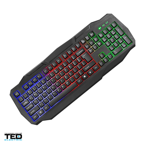 Accesorii IT - Tastatura gaming TED Electric cu iluminare LED, cu fir USB