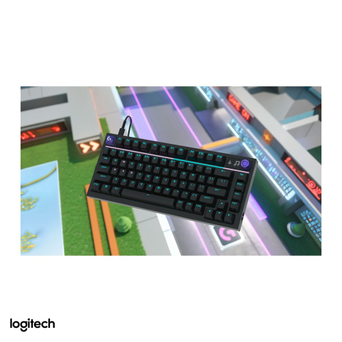 Tastatura mecanica de gaming Logitech G316 X 75, cu fir USB-C, switch-uri tactile hot-swap, LIGHTSYNC RGB, 8 kHz, format 75%, layout US International, negru, 920-014281 [4]