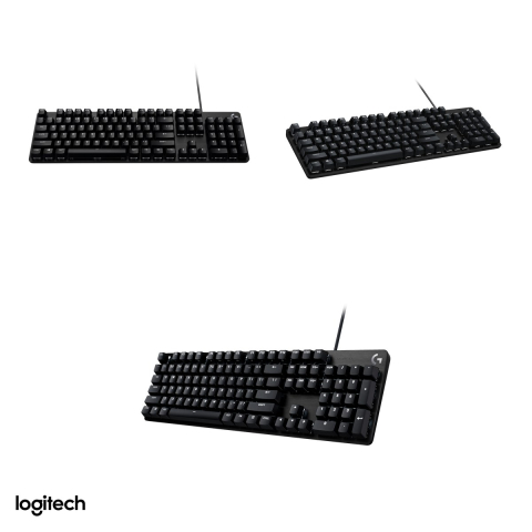 Tastatura mecanica de gaming Logitech G413 SE, cu fir USB, switch-uri tactile, retroiluminare alba, keycaps PBT, carcasa din aluminiu, layout US International, negru, 920-010437 [3]